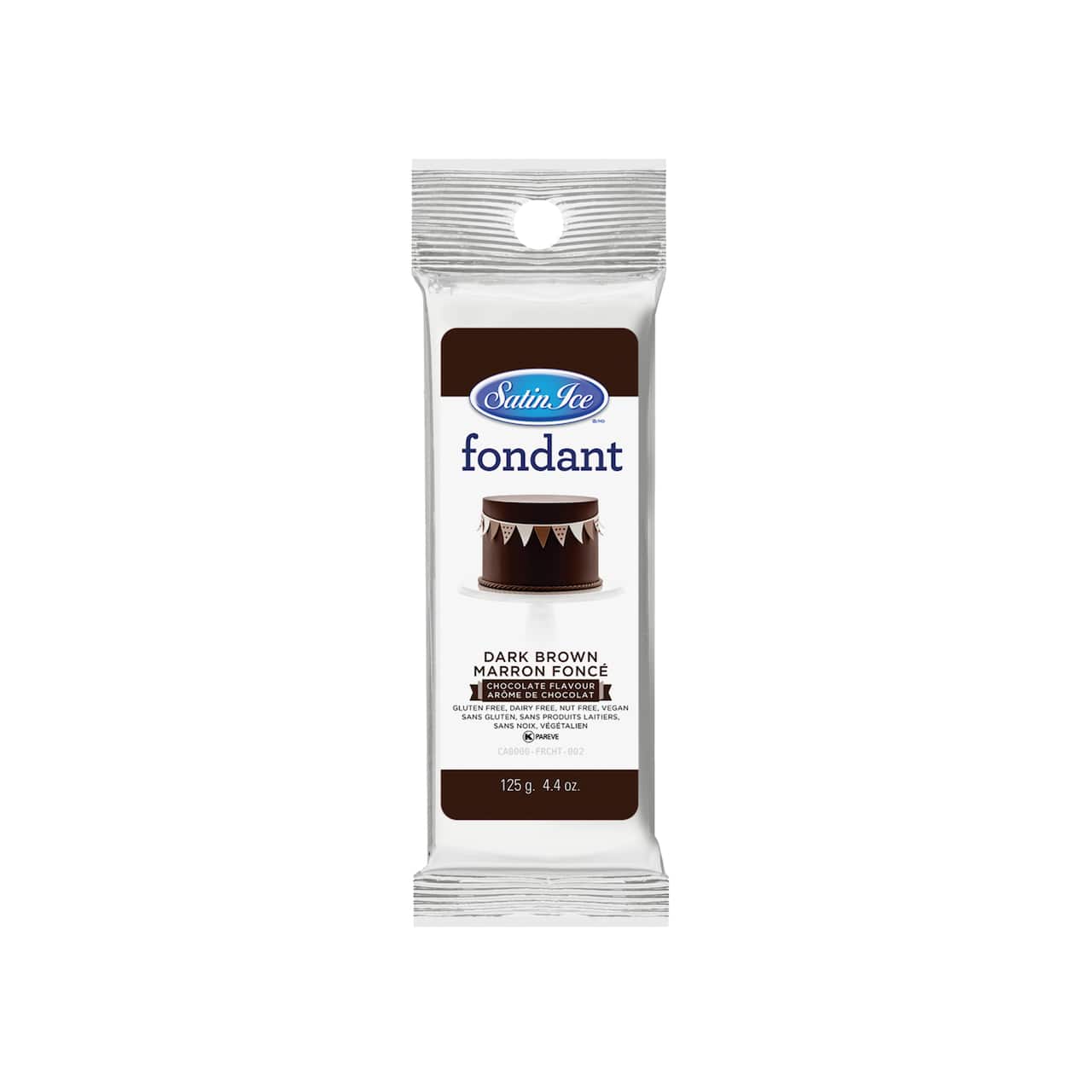 Satin Ice® Dark Brown Chocolate Fondant, 4.4oz.